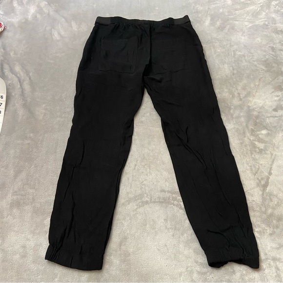 Helmut Lang Black Elastic Back Waist & Ankle Cuff Pants 4076 - Picture 3 of 12